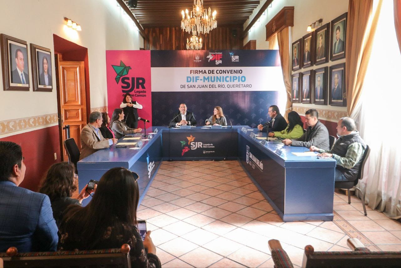 Firman convenio DIF municipal y la presidencia municipal de San Juan ...