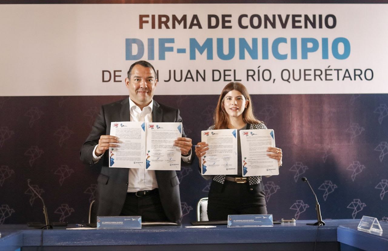 Firman convenio DIF municipal y la presidencia municipal de San Juan ...