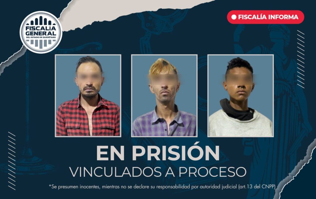 Detienen y vinculan a proceso a tres hombres por robo violento de ...